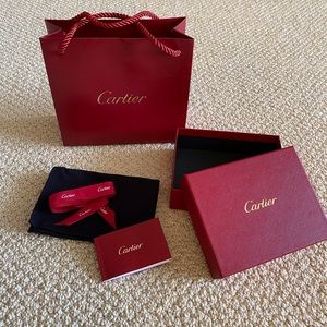 Cartier Box and Shopping Bag